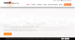 Desktop Screenshot of geuzetransport.nl